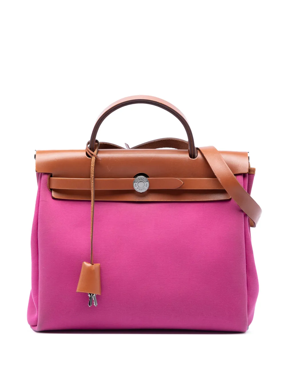Hermès Pre-Owned 2019 Toile Verso Herbag Zip 31 satchel - Rosa