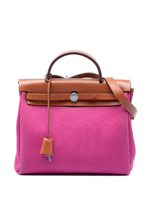 Hermès Pre-Owned 2019 Toile Verso Herbag Zip 31 satchel