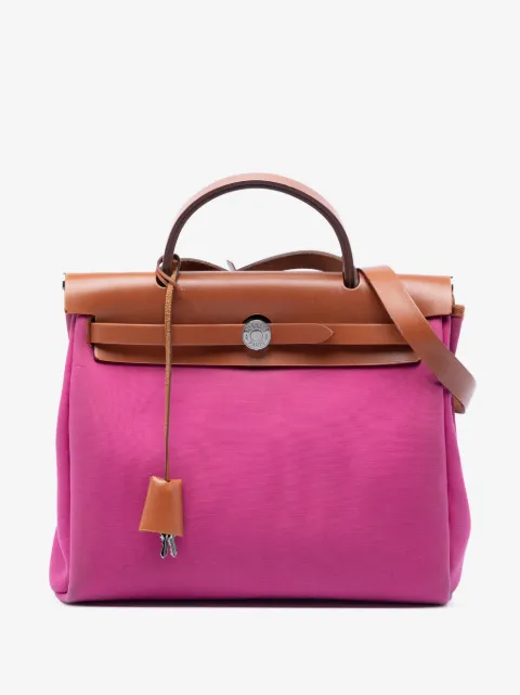 Hermès Pre-Owned sac à main Herbag Zip 31 en toile Verso (2019)