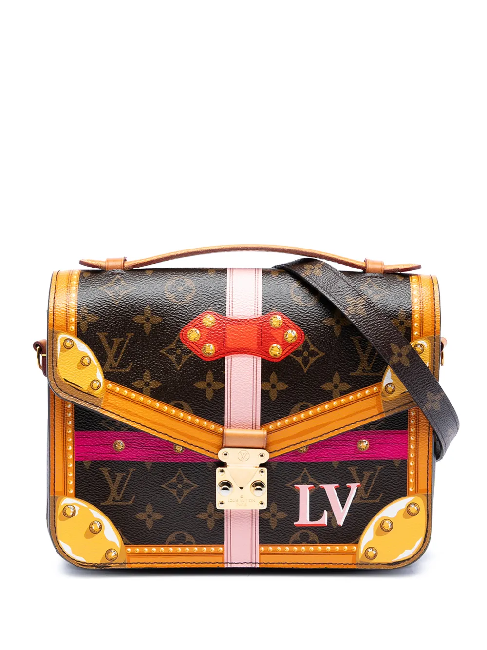 Louis Vuitton Pre-Owned 2018 Monogram Summer Trunks Pochette Metis satchel - Marrone