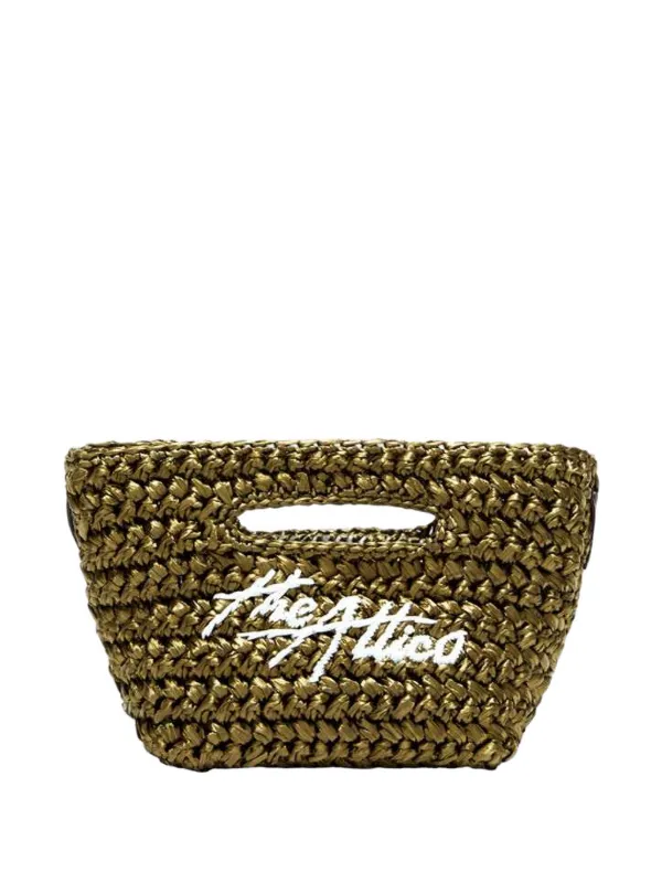 The Attico Via Dei Giardini 15 Tote Bag in Green