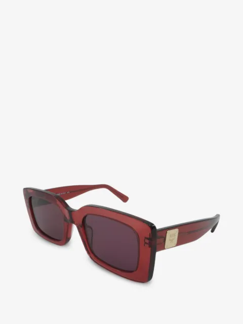 MCM logo-plaque rectangle-frame sunglasses