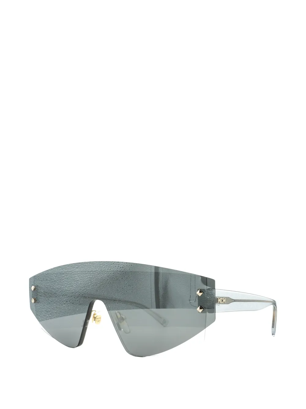 MCM Shield-frame stud-embellished sunglasses - Grigio