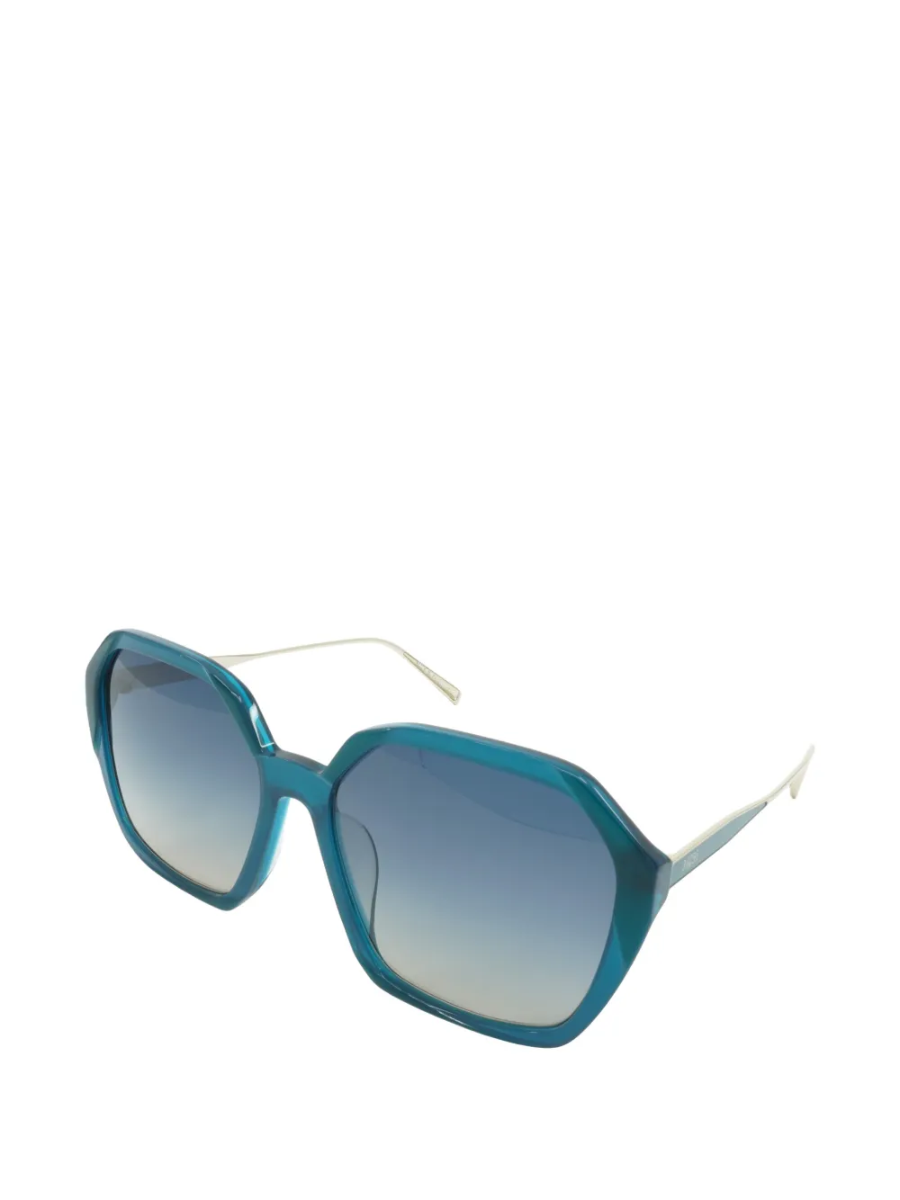 MCM Zonnebril met achthoekig montuur Blauw
