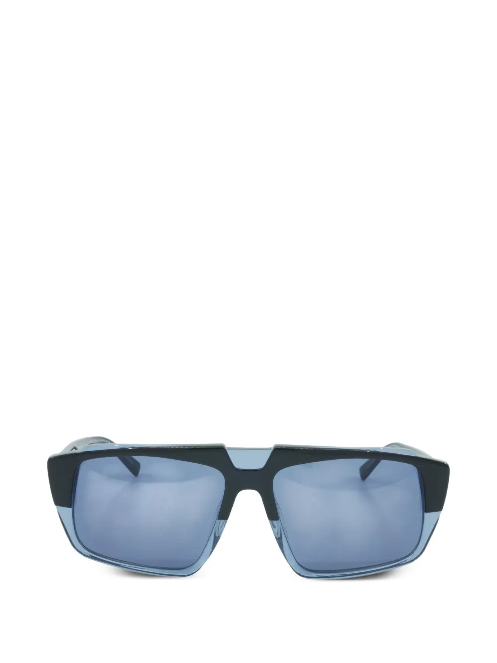 MCM logo-detail sunglasses - Blu