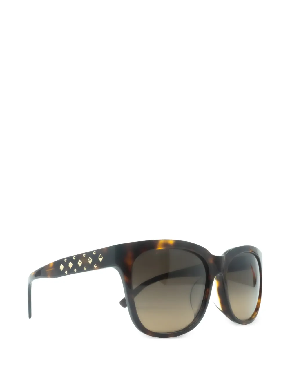 MCM studded square-frame sunglasses - Marrone