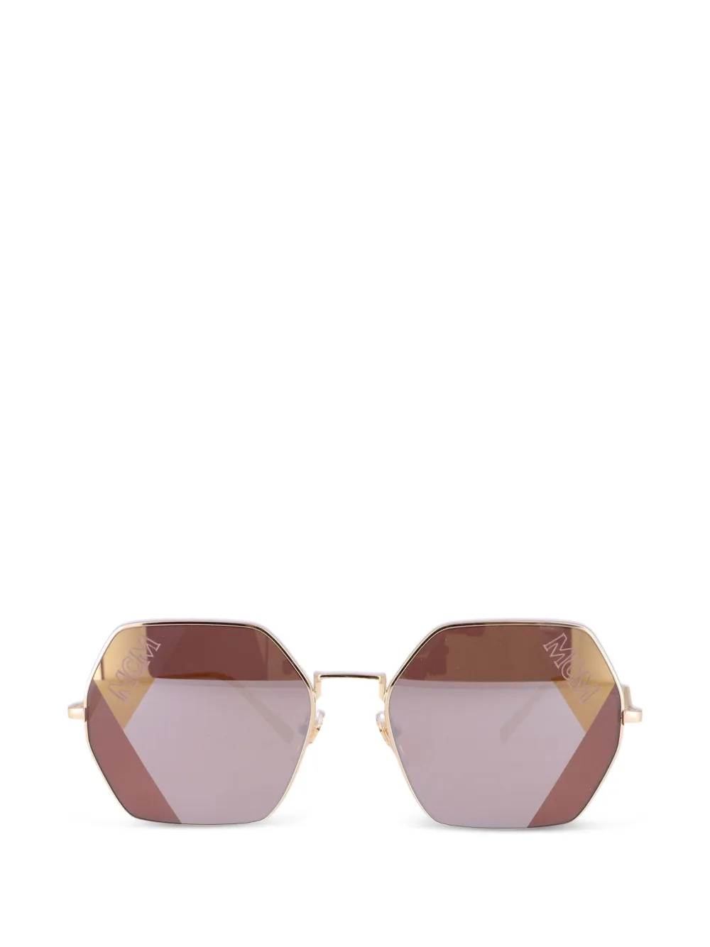 MCM hexagon-frame sunglasses - Oro