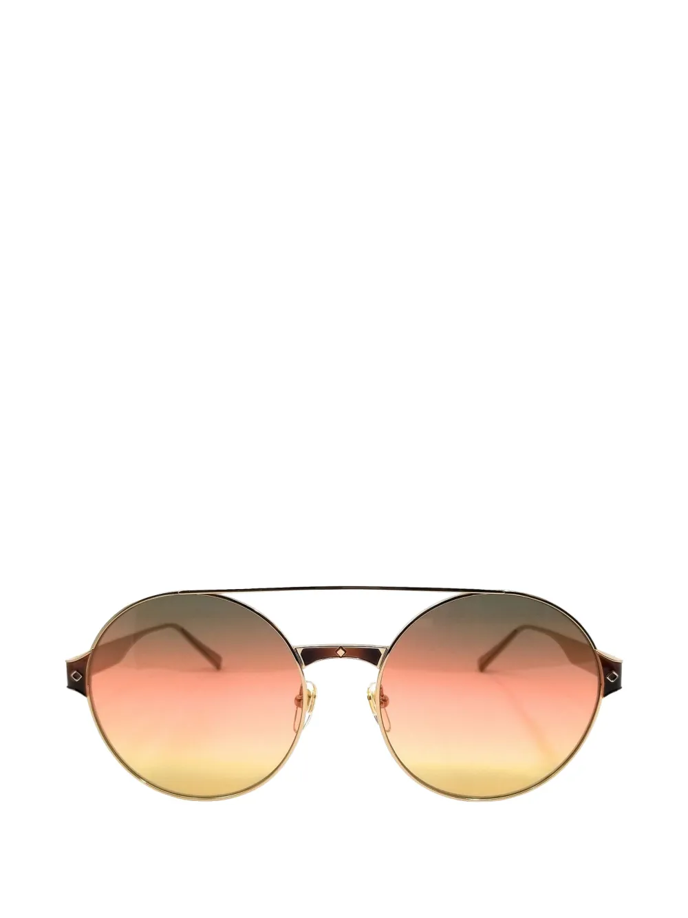 MCM round-frame double-bridge sunglasses - Oro