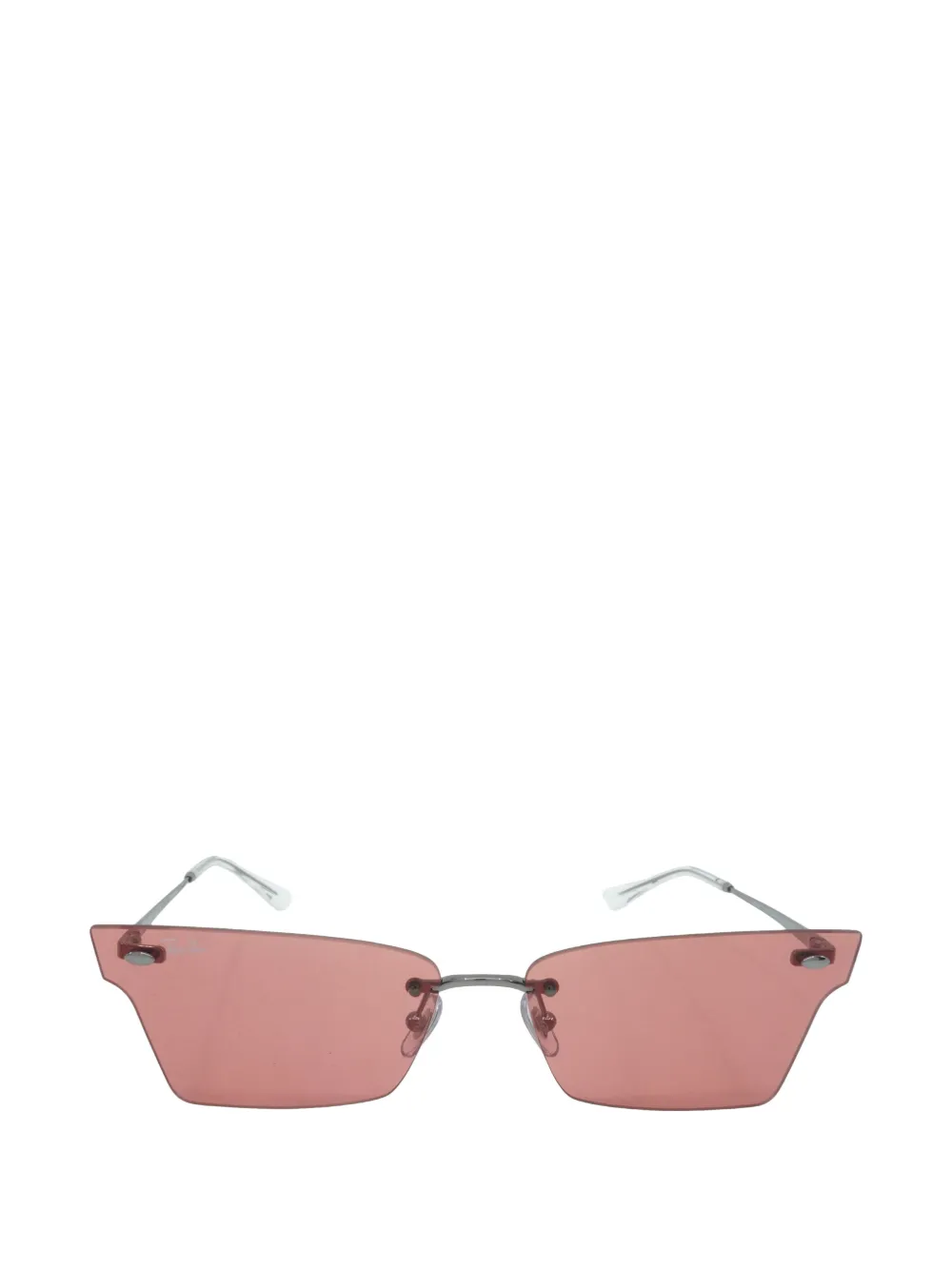 Ray-Ban Xime irregular-shape rimless sunglasses - Argento
