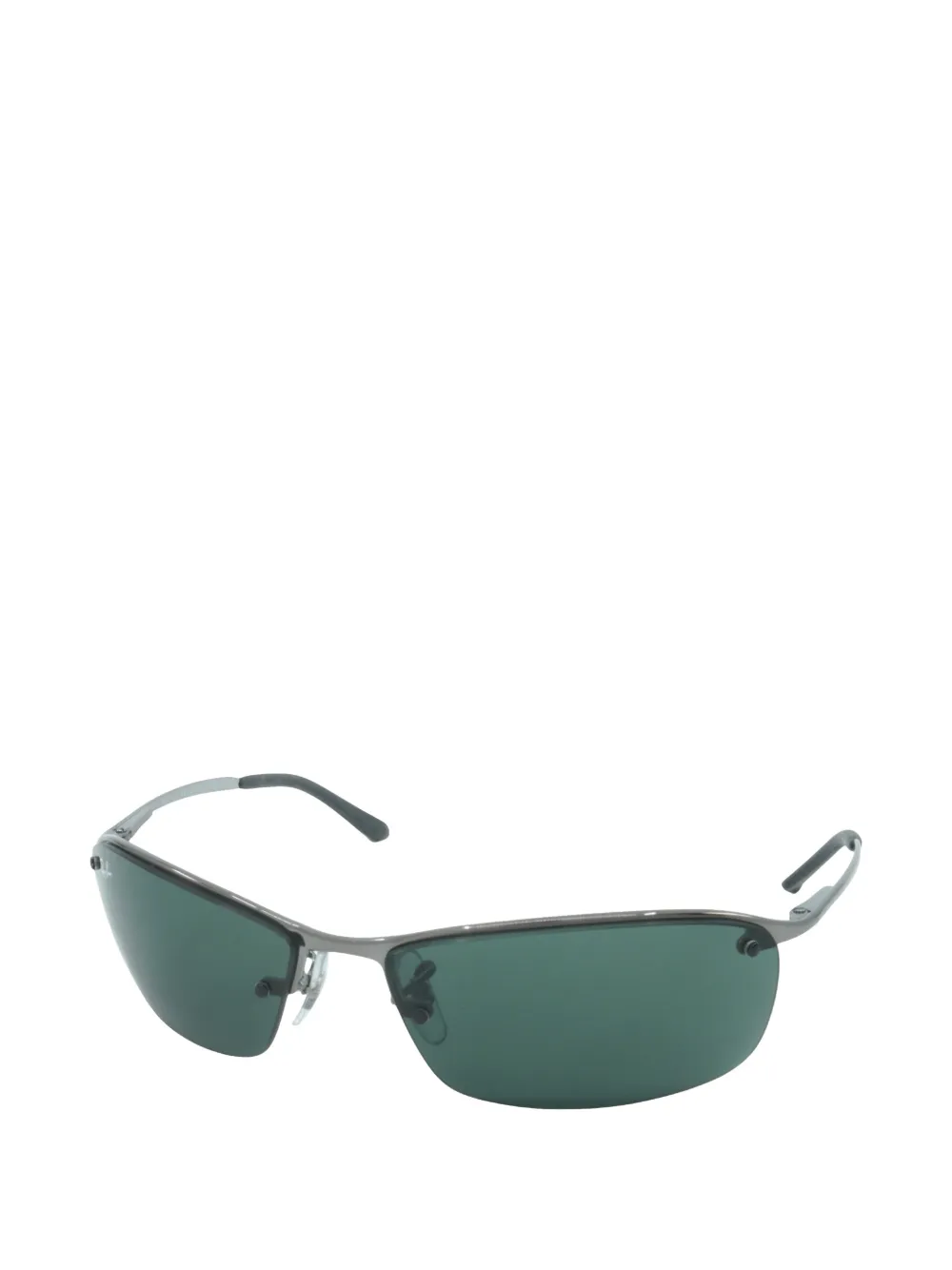 Ray-Ban Zonnebril met rechthoekig montuur Grijs