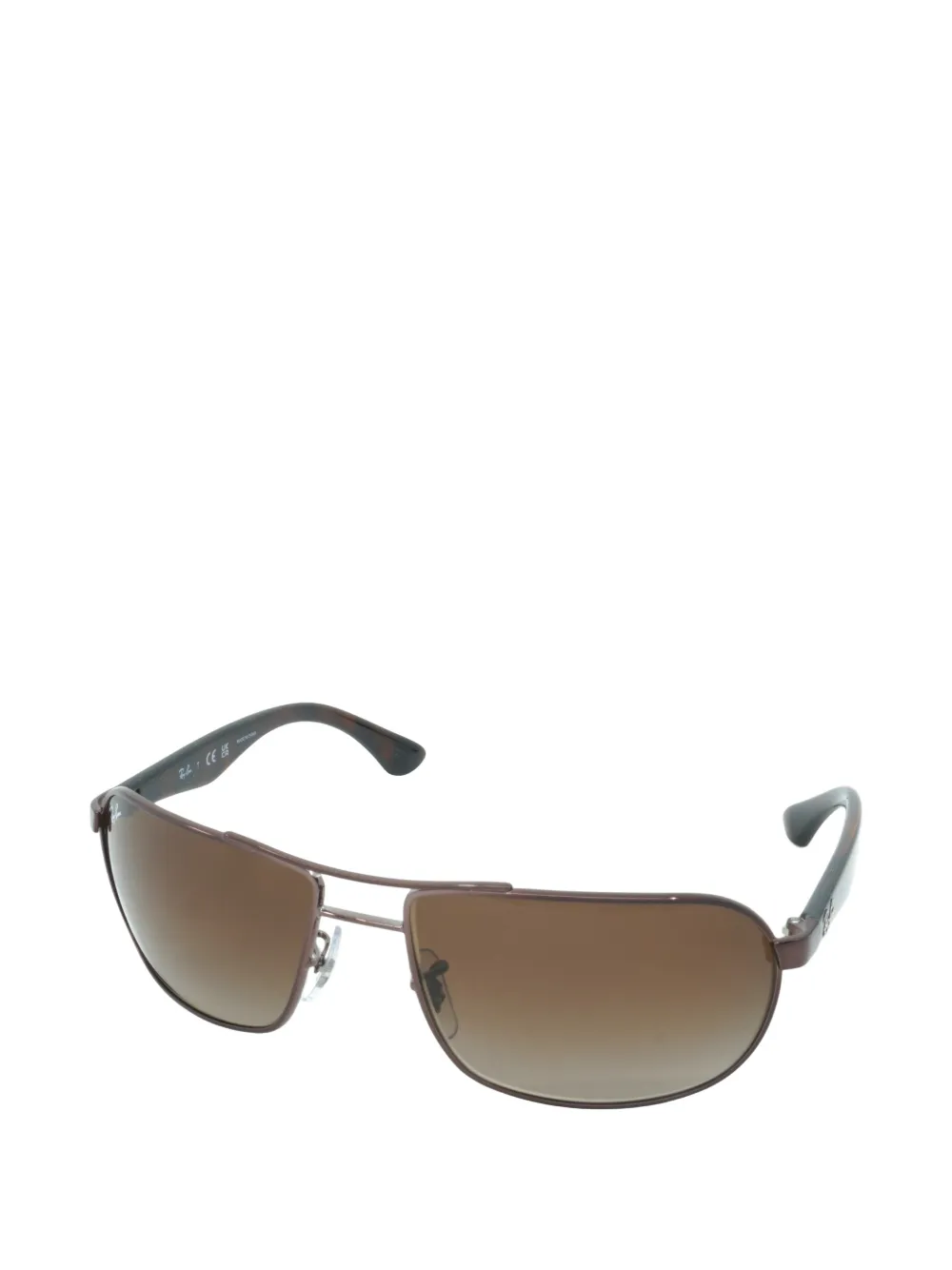 Ray-Ban Zonnebril met vierkant montuur Bruin
