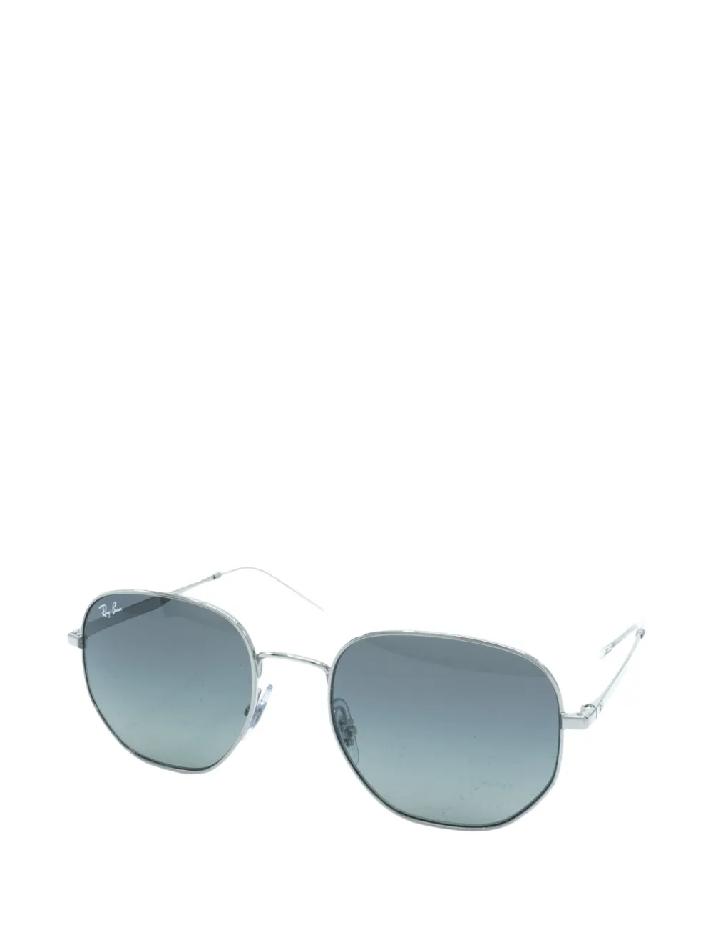 Ray-Ban Zonnebril met rond montuur Zilver
