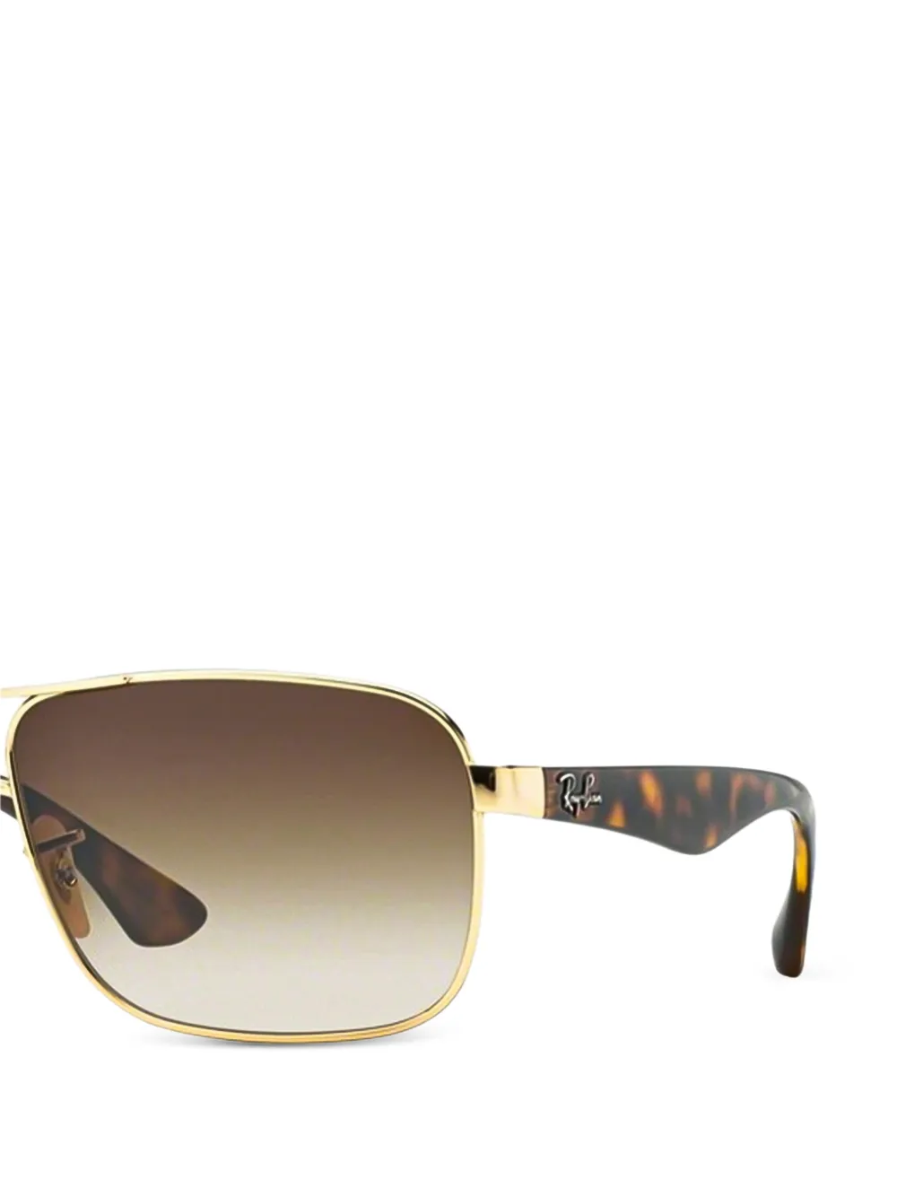Ray-Ban Zonnebril met vierkant montuur Bruin