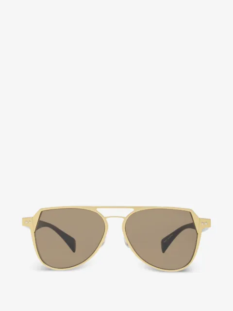 Discord Yohji Yamamoto lunettes de soleil rondes à double pont