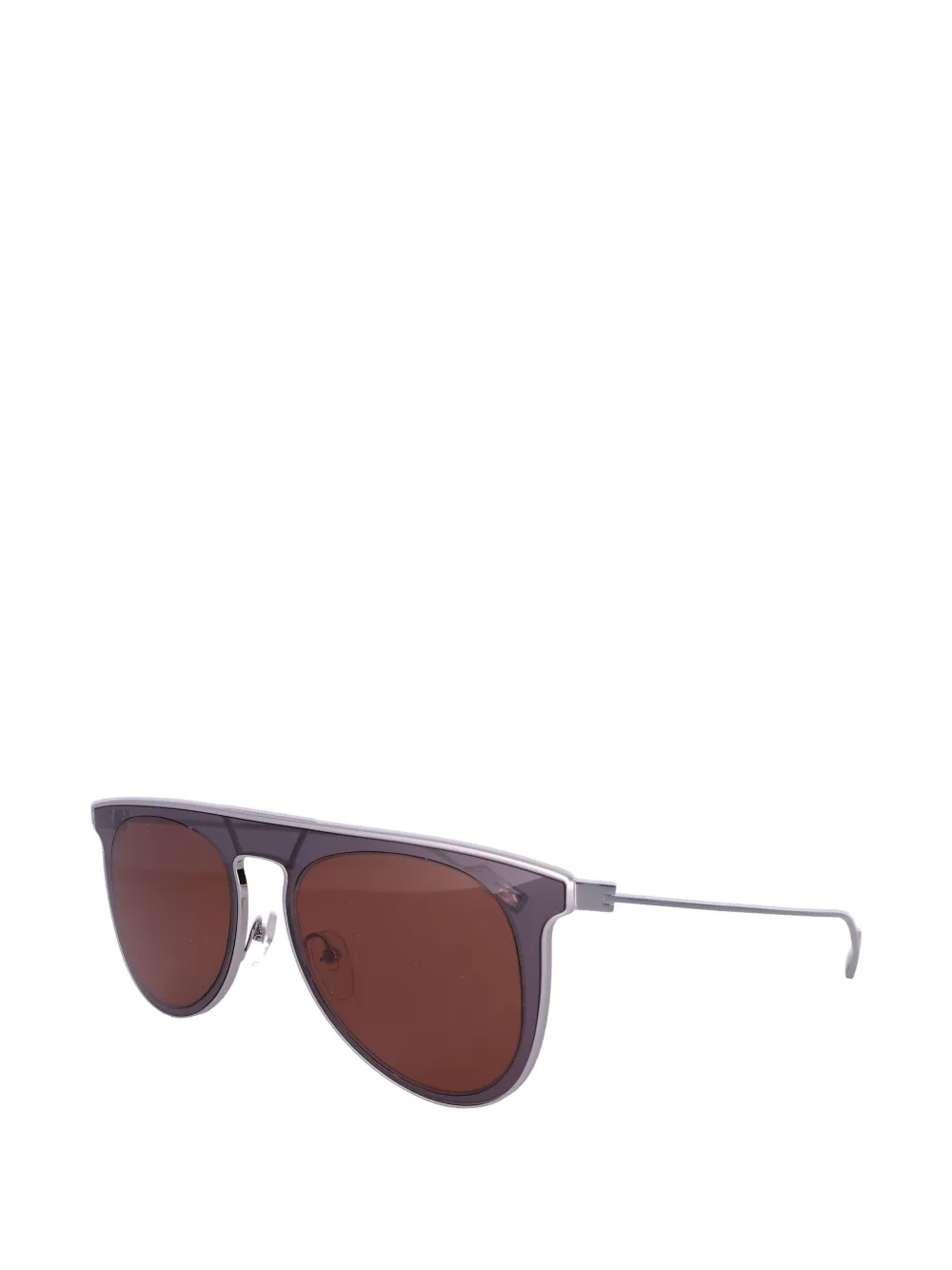 Ferragamo Eyewear Zonnebril met piloten montuur Grijs