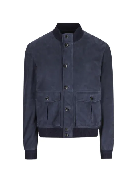 Zegna suede button-up jacket
