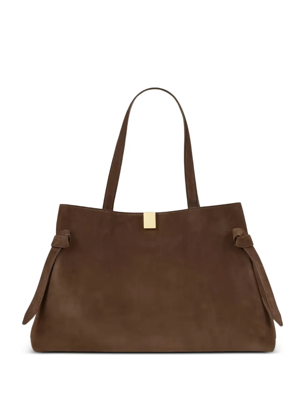 Yuzefi Gyoza knotted-strap tote bag in Braun