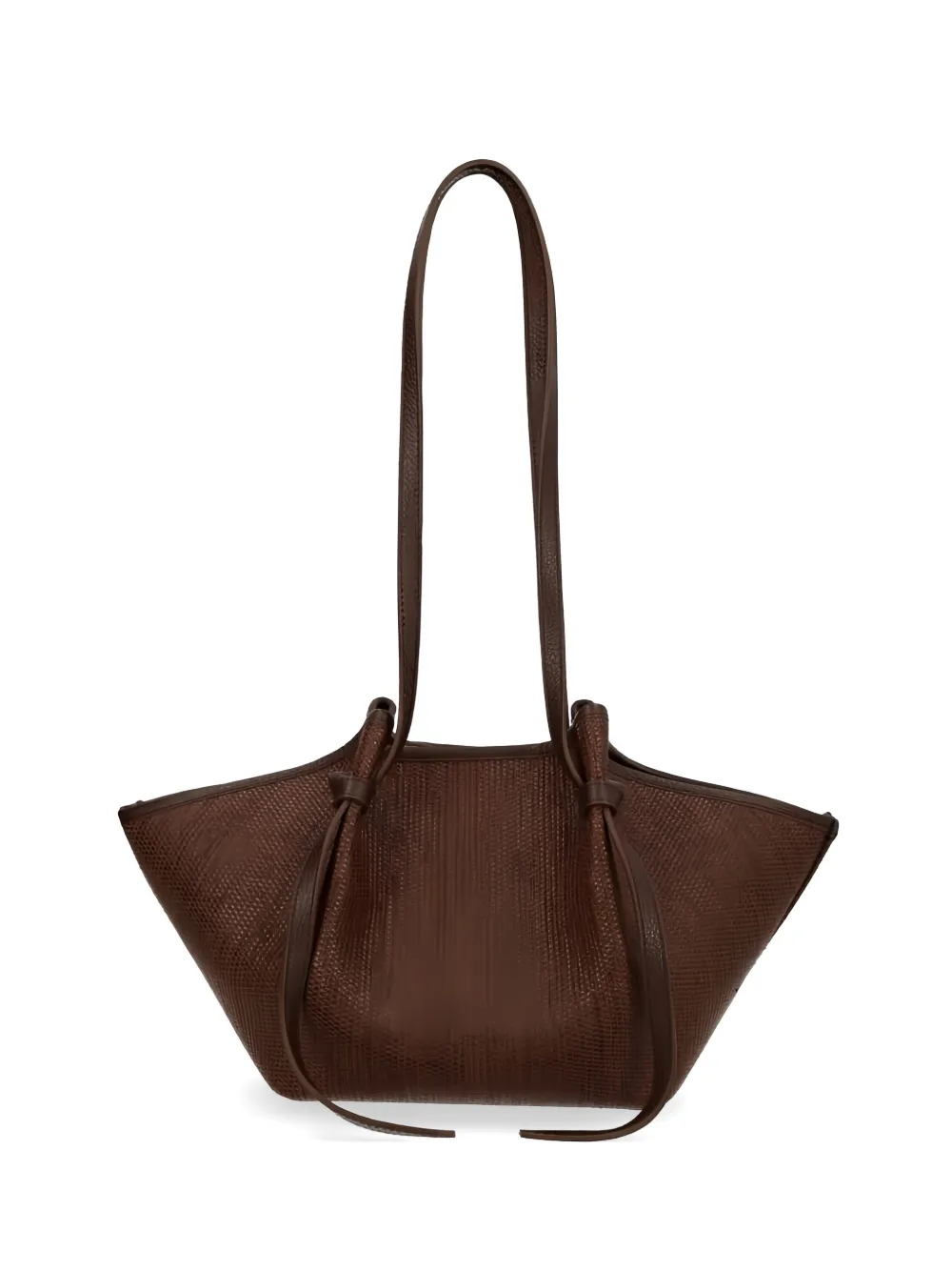 Yuzefi Mochi woven raffia tote bag - Marrone