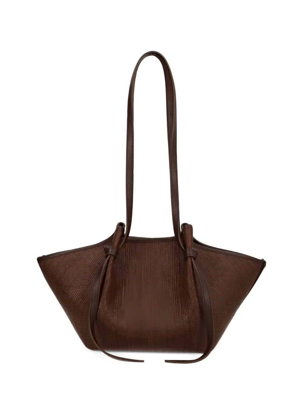 Yuzefi Mochi woven raffia tote bag - Marrone