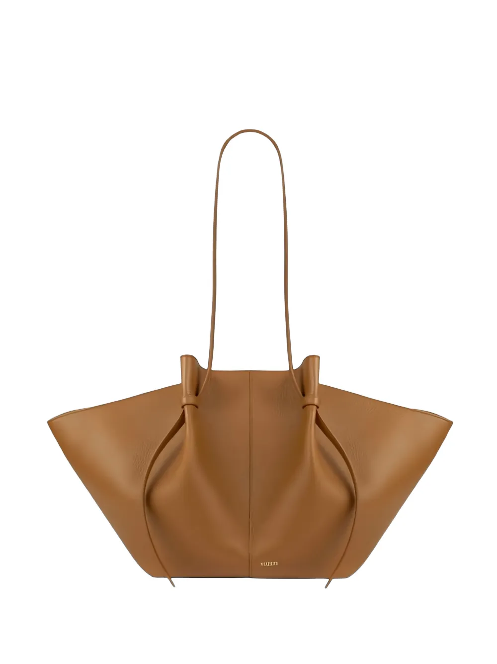Yuzefi large Mochi grained leather tote bag - Marrone