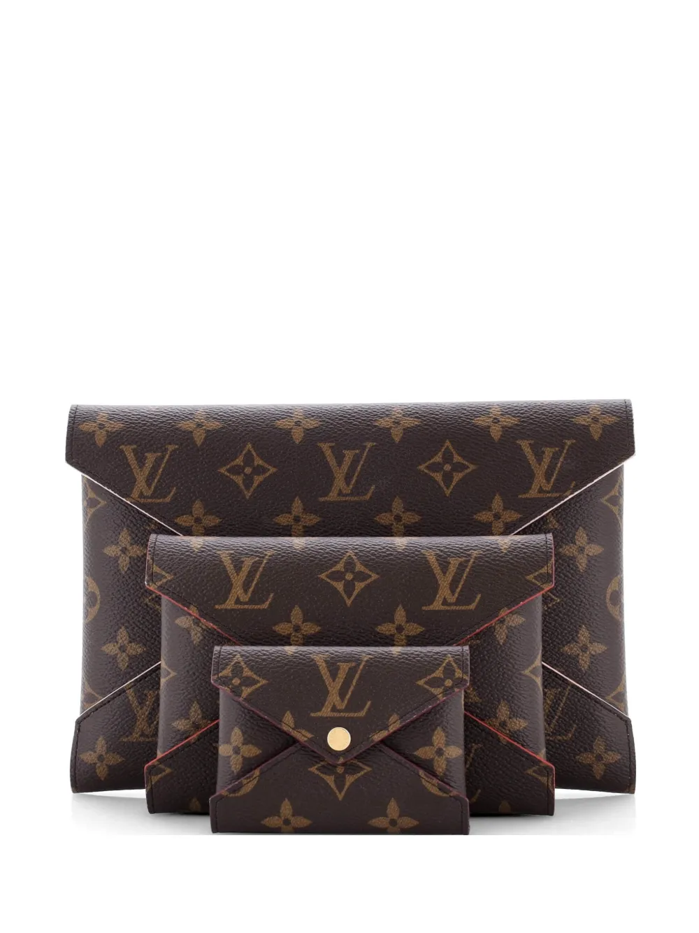 Louis Vuitton Pre-Owned Kirigami Pochette Set Monogram Canvas clutch bag - Marrone