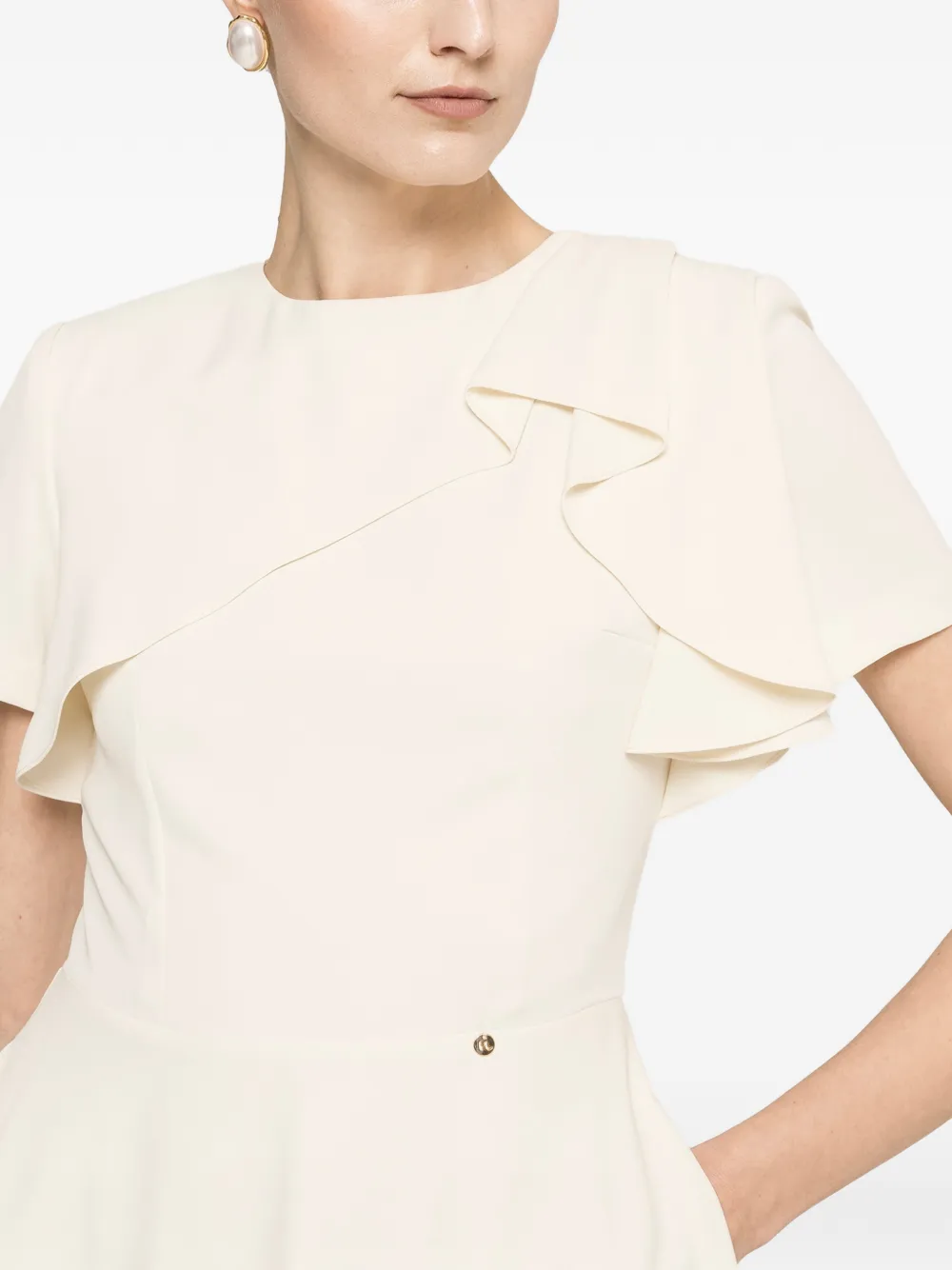 NISSA Midi-jurk met A-lijn Beige