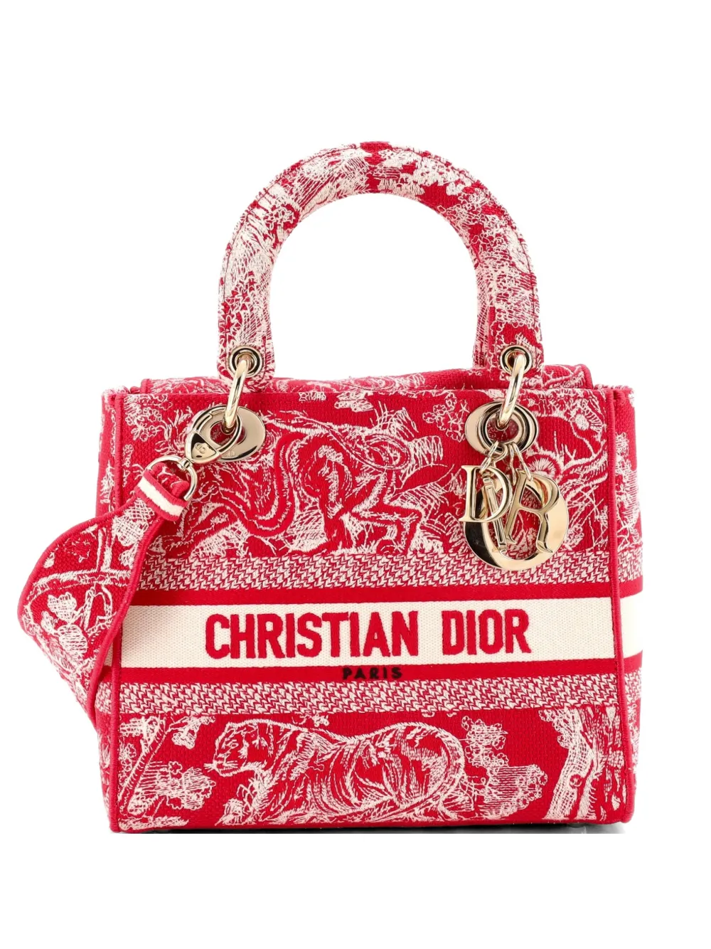 Christian Dior Pre-Owned Borsa tote Lady D-Lite in tela di Jouy - Rosa