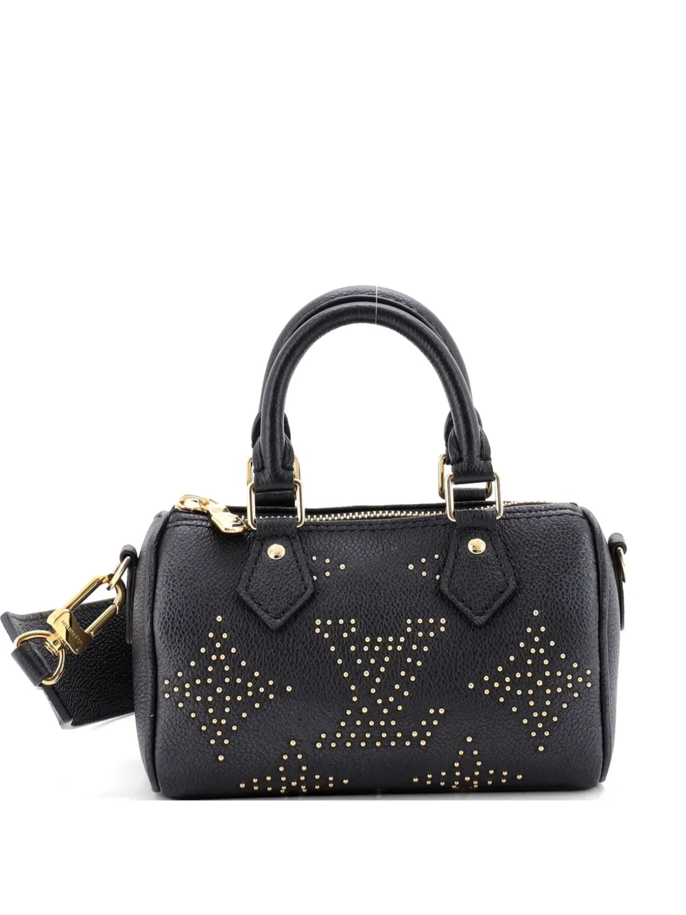 Louis Vuitton Pre-Owned Speedy Bandouliere NM Bag Studded Leather Nano travel bag - Schwarz