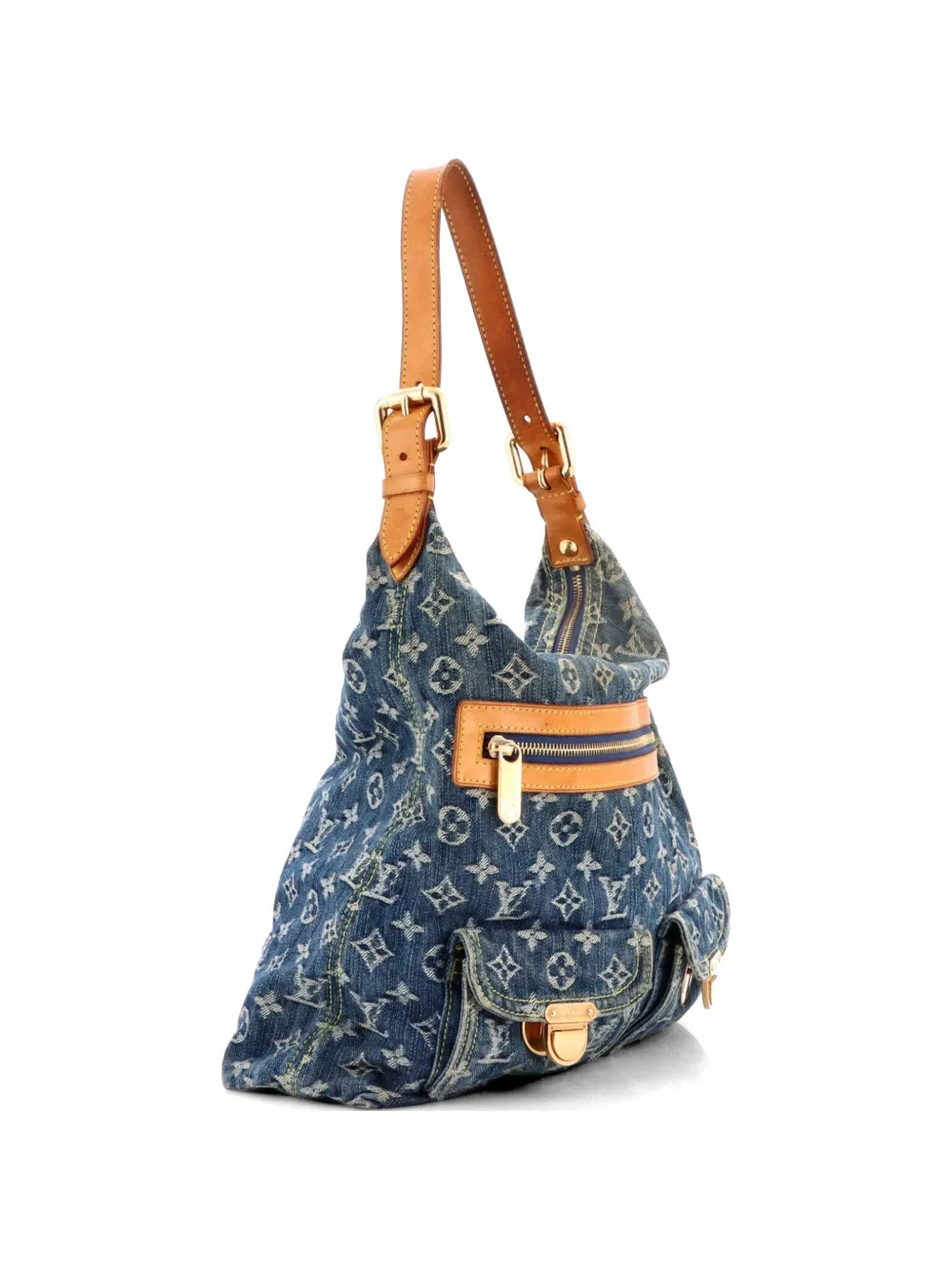 Louis Vuitton Pre-Owned Baggy Handbag Denim GM shoulder bag - Blu