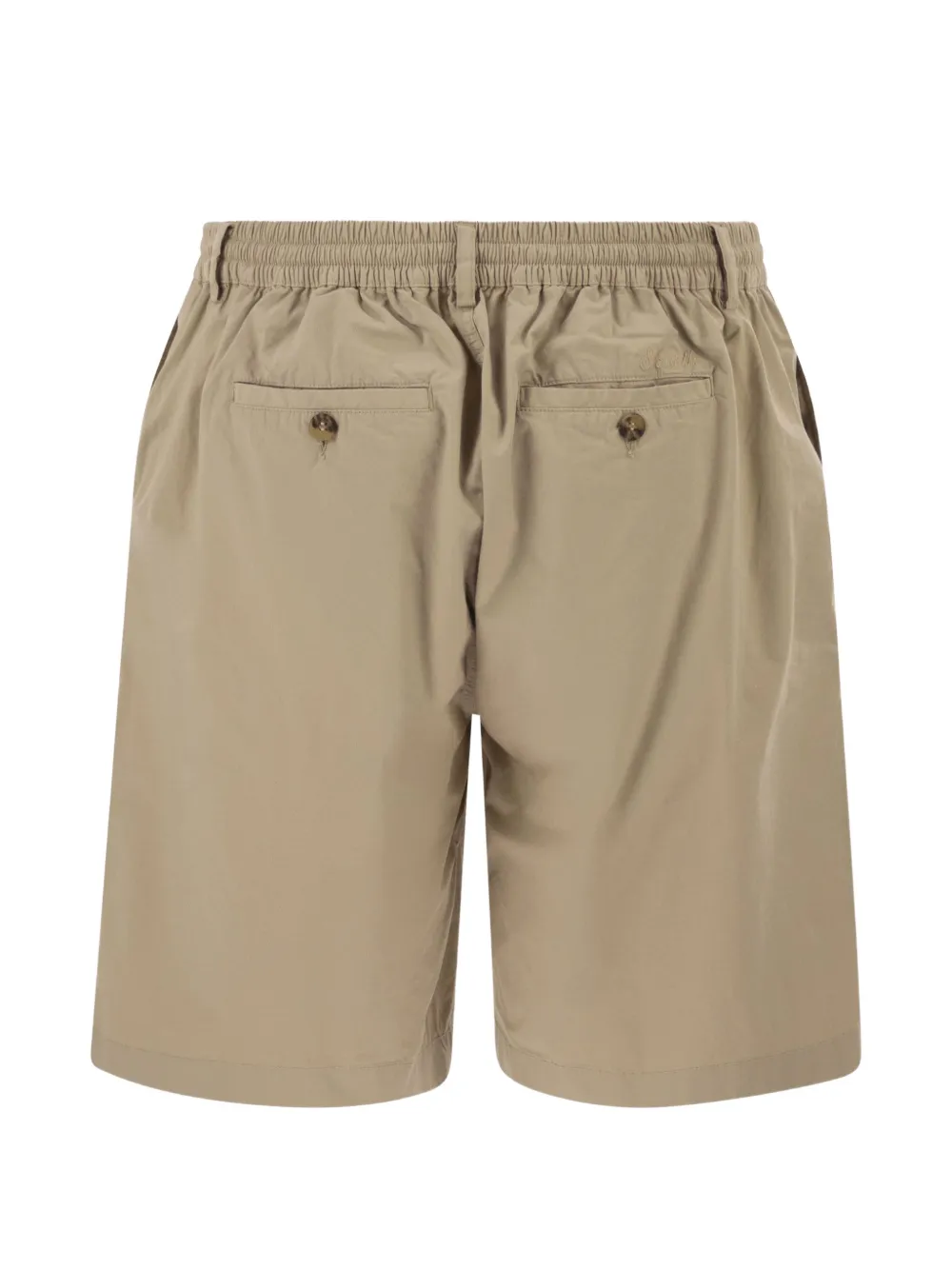 MC2 Saint Barth Chino shorts met elastische taille Beige