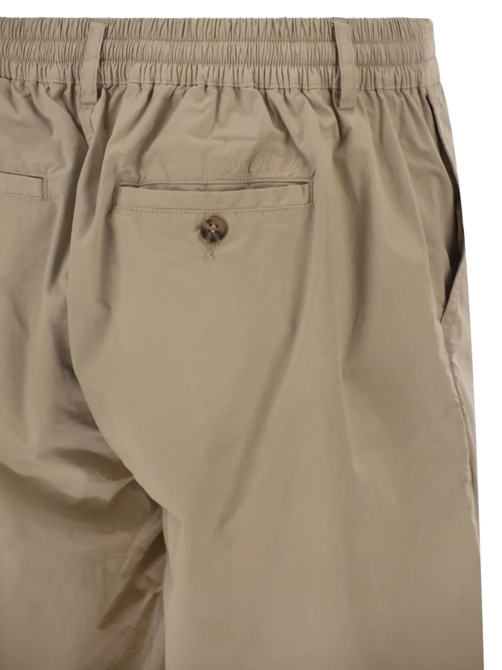MC2 Saint Barth Chino shorts met elastische taille Beige