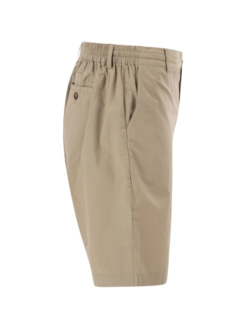 MC2 Saint Barth Chino shorts met elastische taille Beige