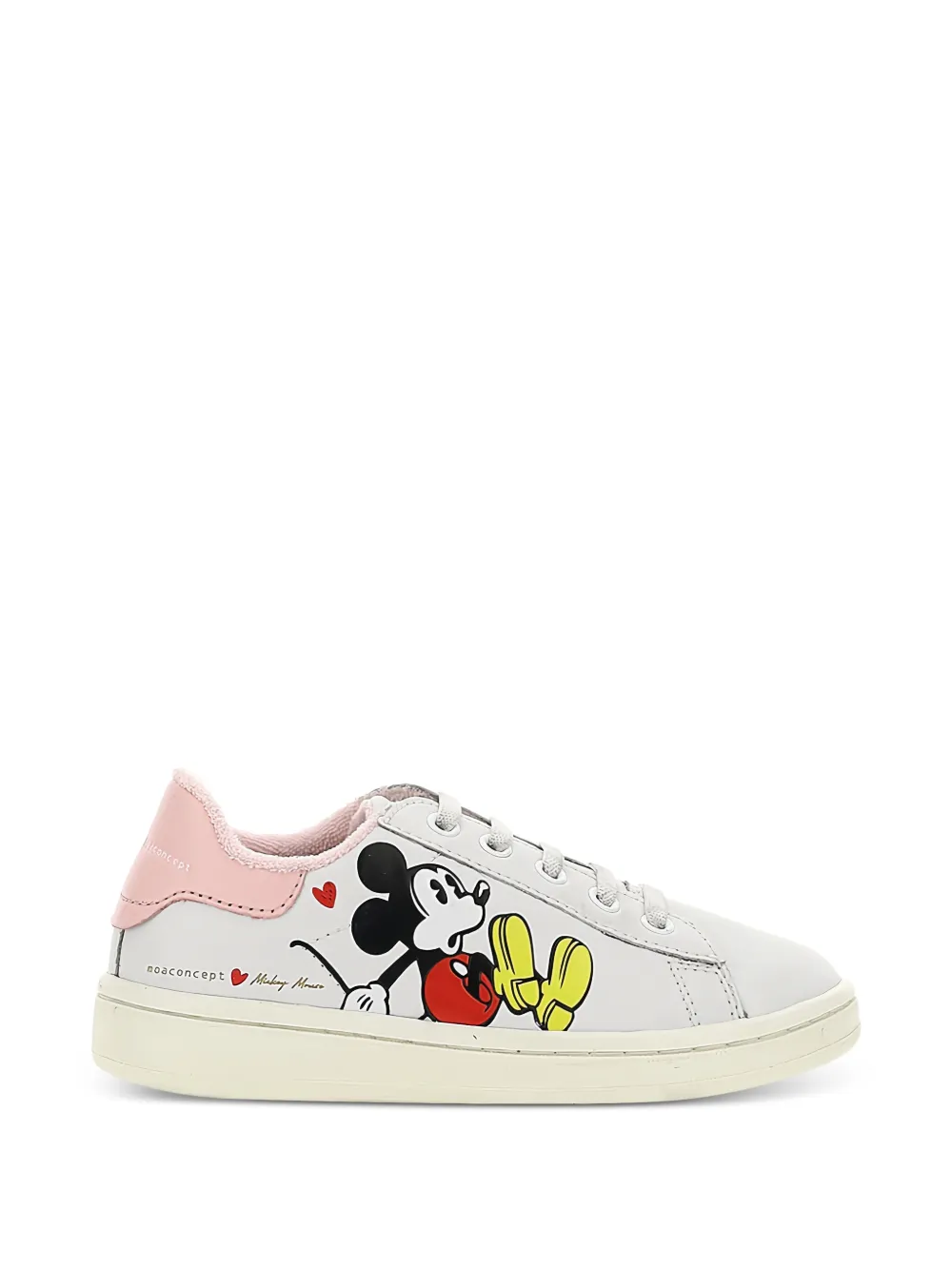 Master Of Arts Kids Mickey Mouse grafische print sneakers Wit