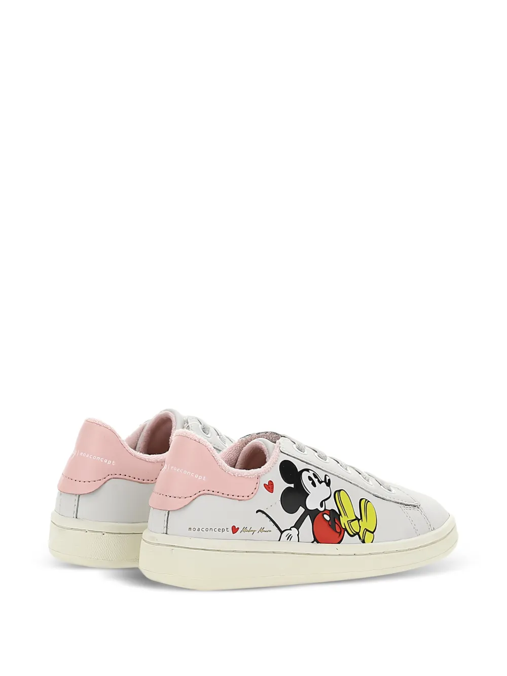 Master Of Arts Kids Mickey Mouse grafische print sneakers Wit