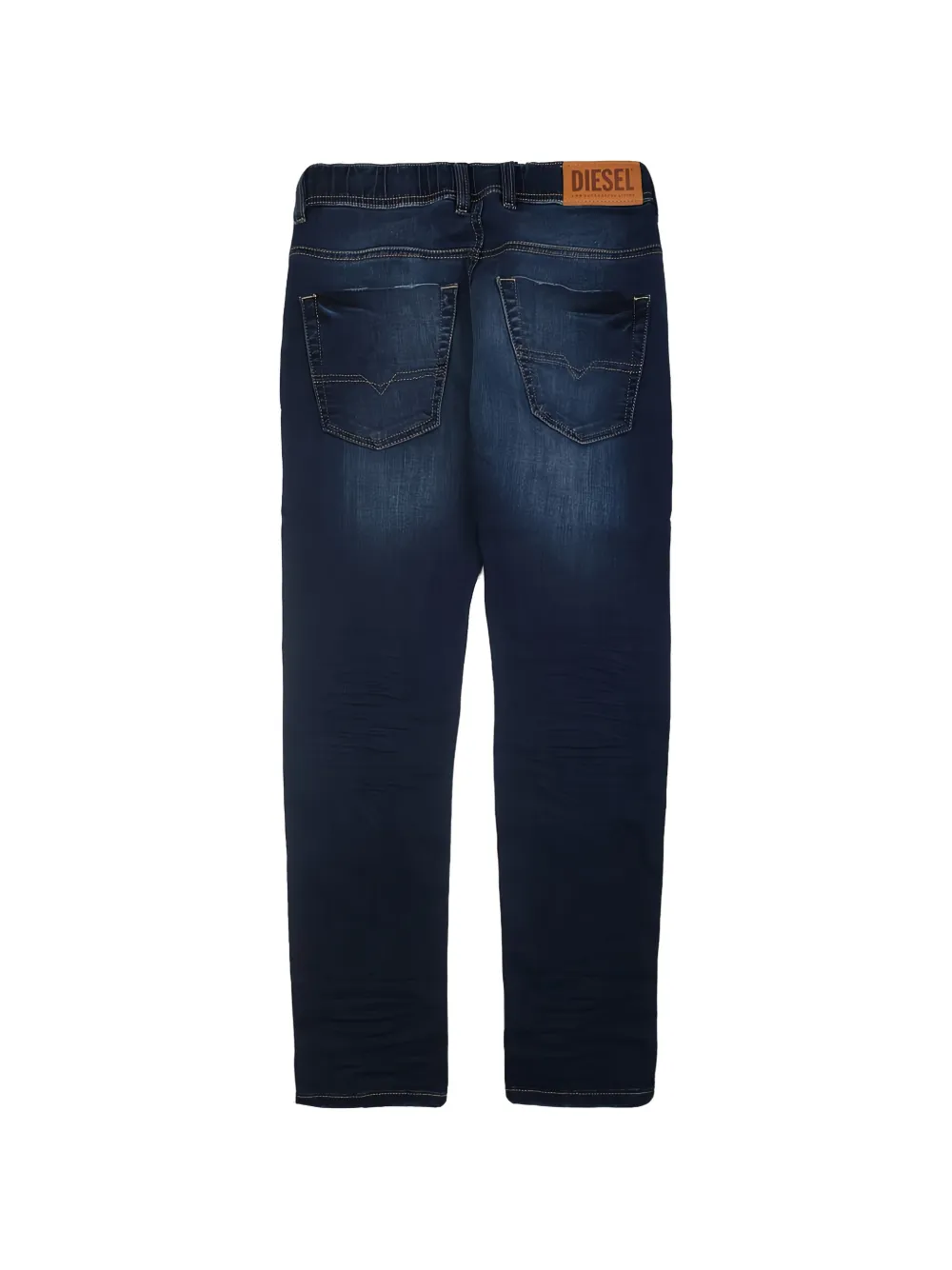 Diesel Kids Jeans met trekkoordtaille en vervaagd effect Blauw