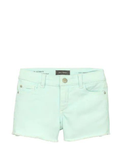 DL1961 KIDS Lucy frayed-hem shorts