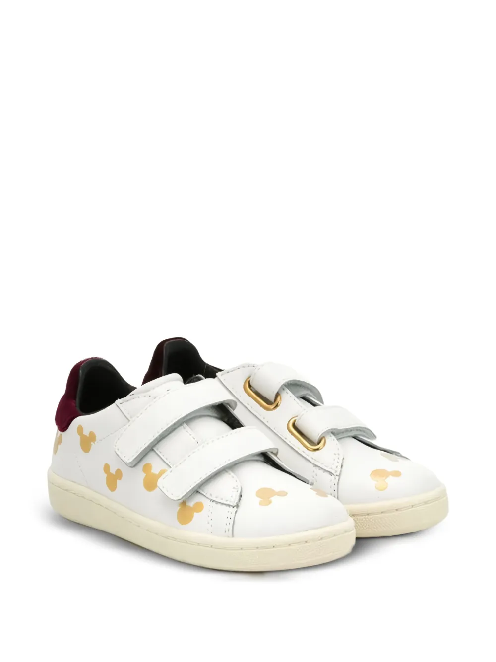 Master Of Arts Kids Mickey Mouse-print touch-strap sneakers - Bianco