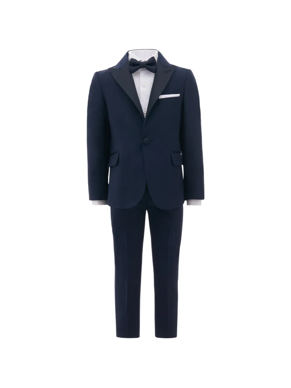 Moustache peak-lapel four-piece suit - Blu