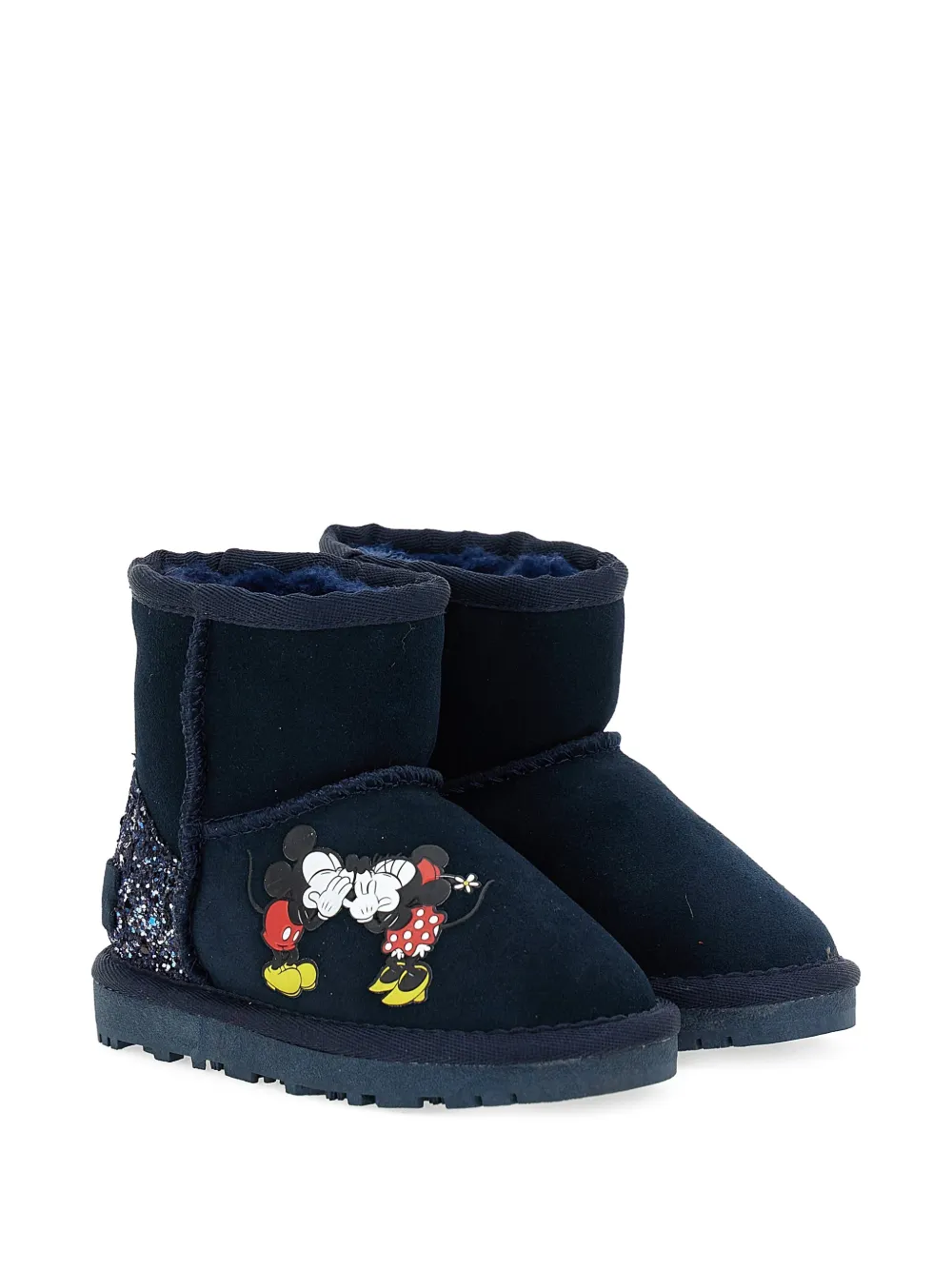 Master Of Arts Kids Mickey and Minnie glitter-panel boots - Blu