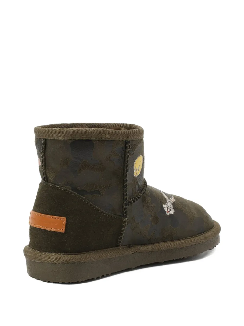 Master Of Arts Kids Looney Tunes camouflage-print boots Groen