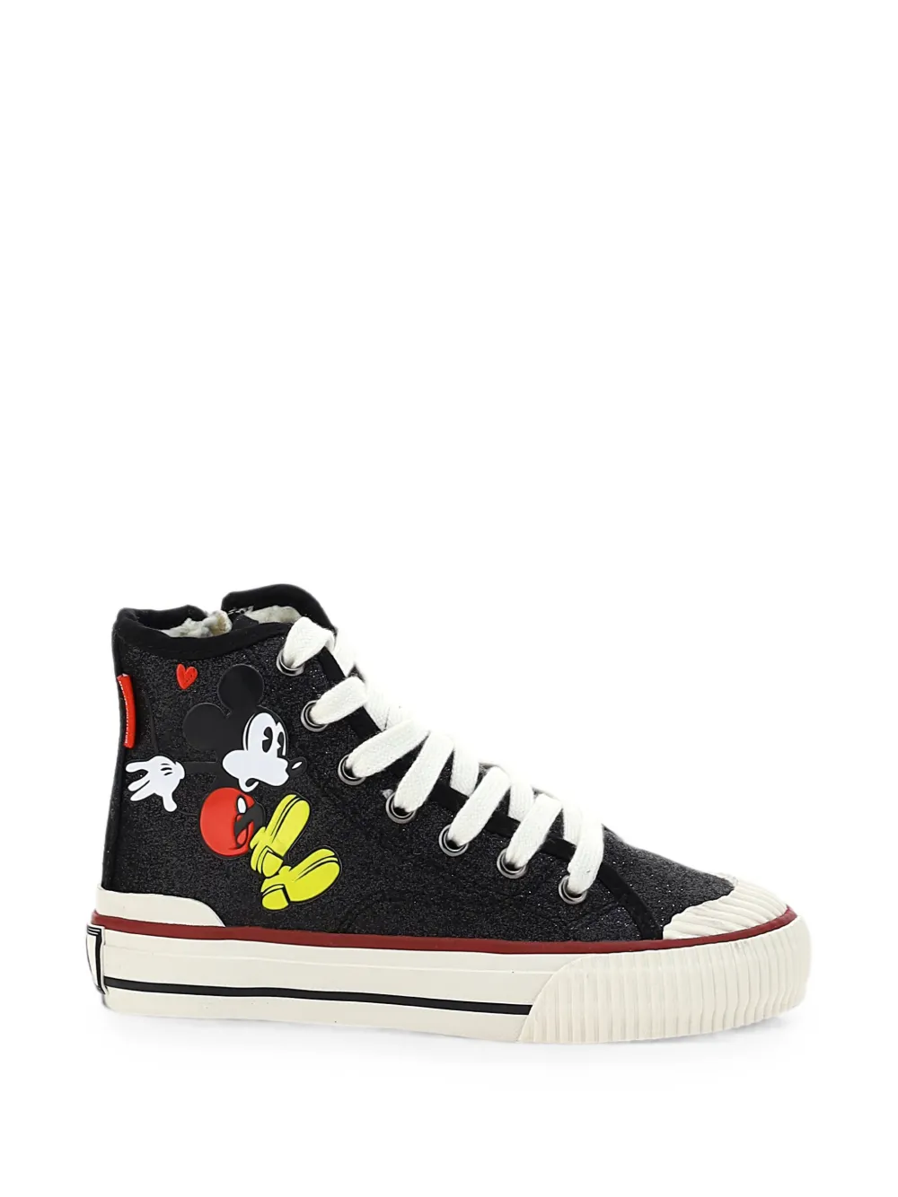Master Of Arts Kids x Disney Mickey sneakers met luipaardprint Zwart