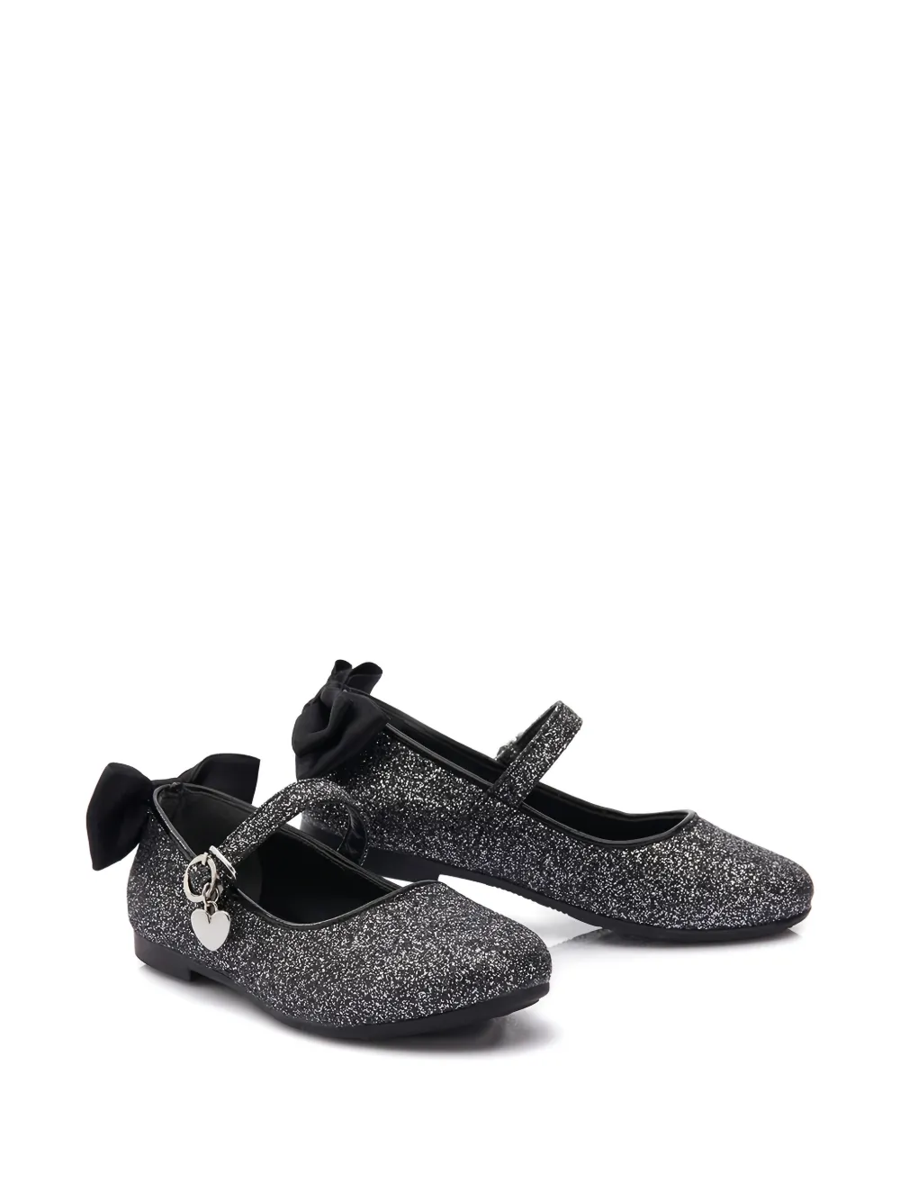 La Perla Babies' Glitter Ballet Flats In Black