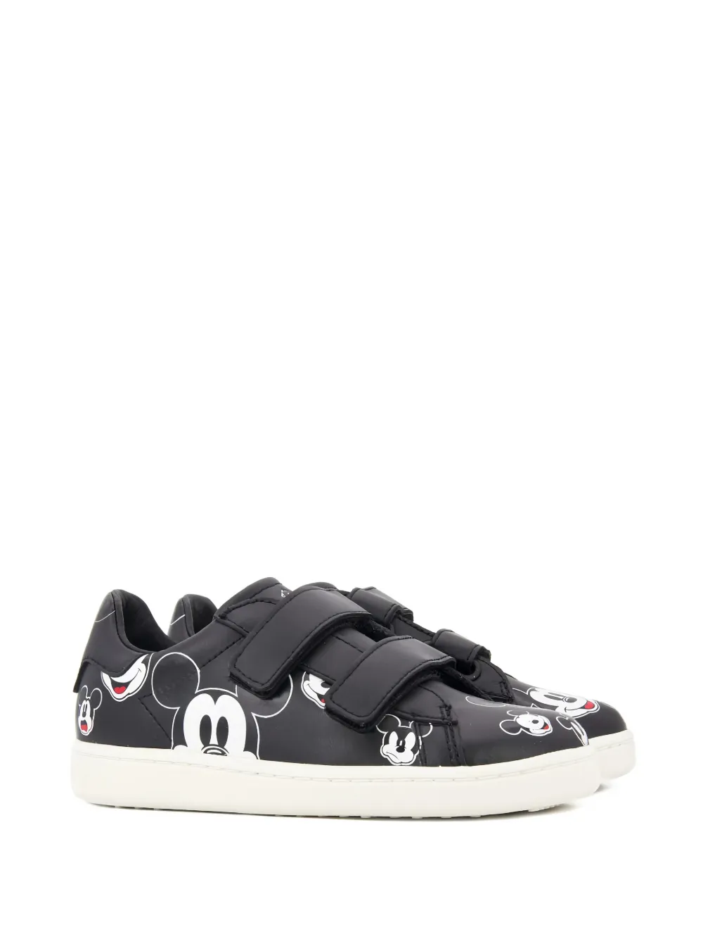 Master Of Arts Kids Mickey Mouse touch-strap sneakers - Nero