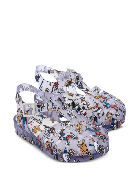 Melissa Disney-print cage sandals
