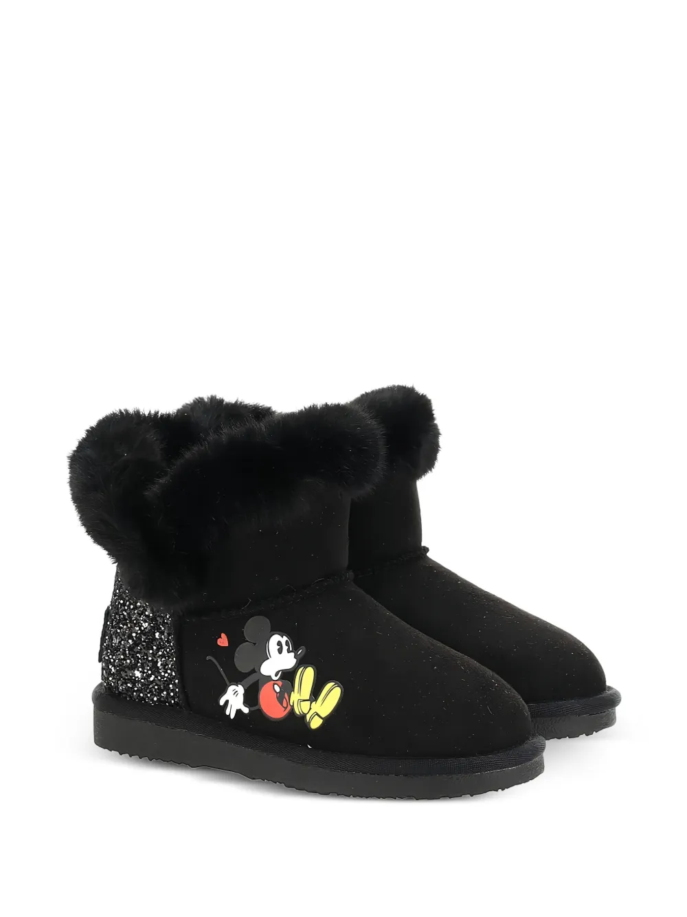 Master Of Arts Kids Disney glitter-embellished boots - Nero
