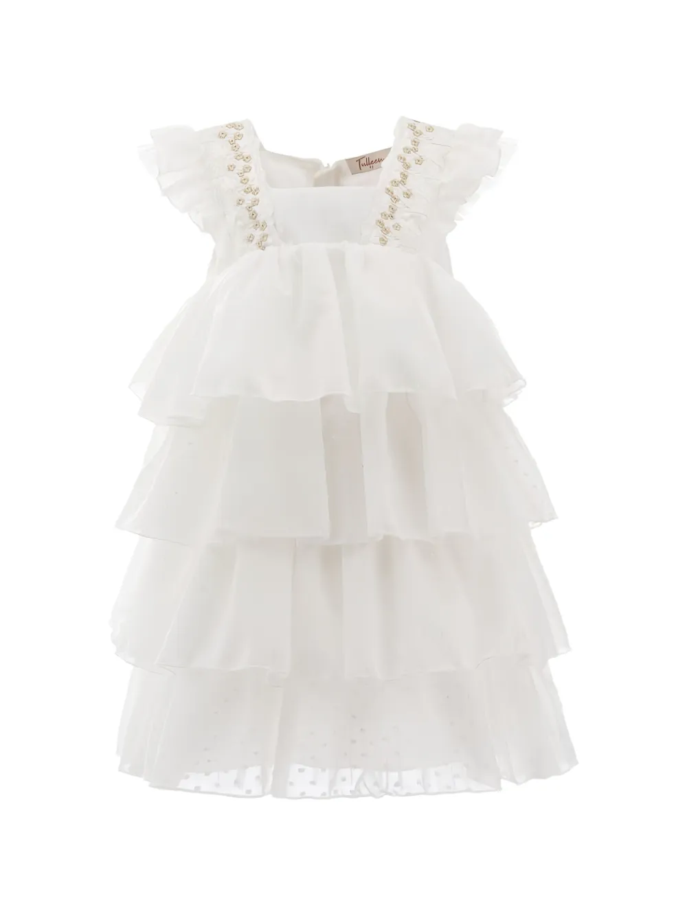 Tulleen La Posada ruffled dress - Bianco