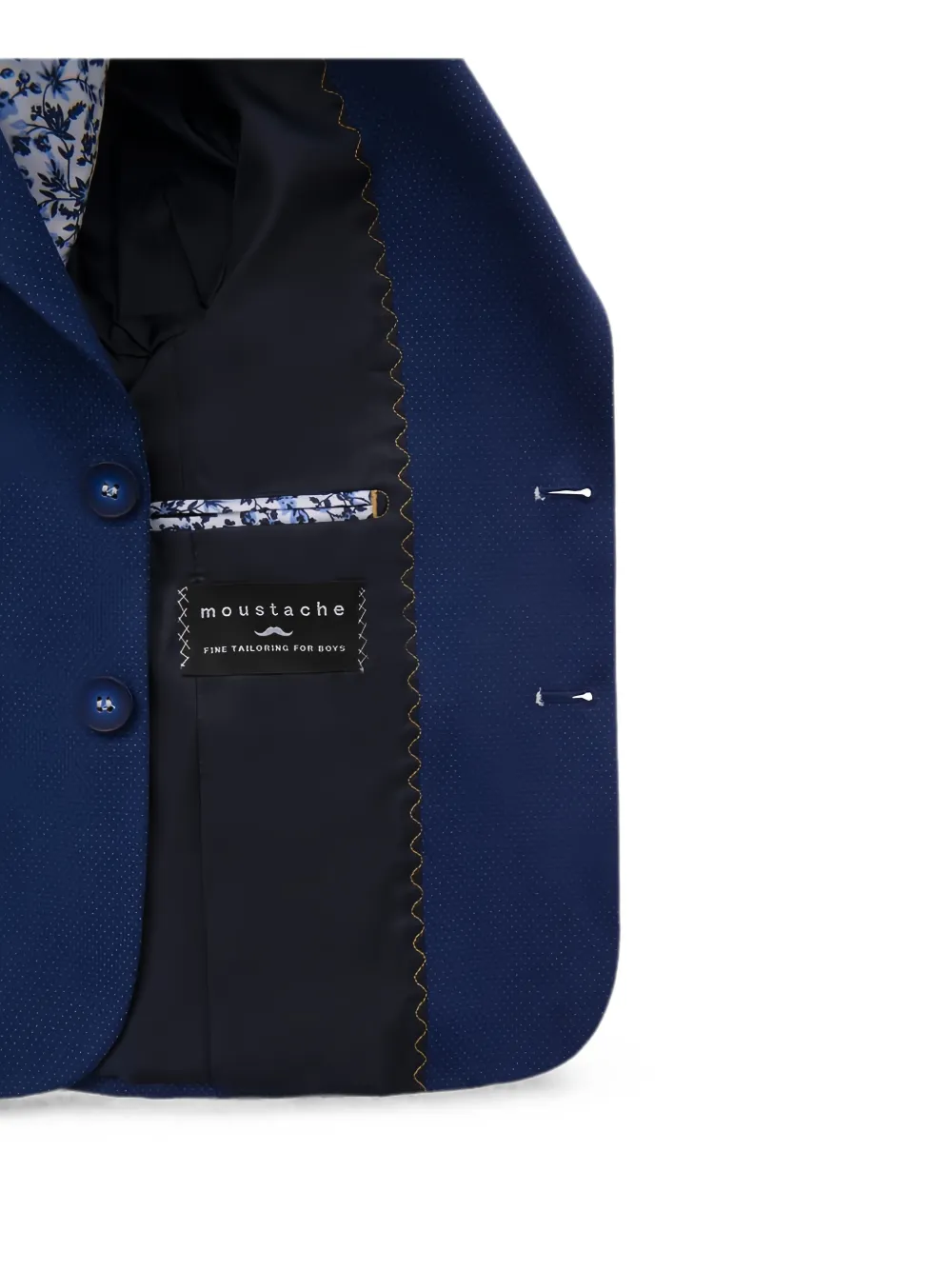 Moustache Blazer met stippen Blauw