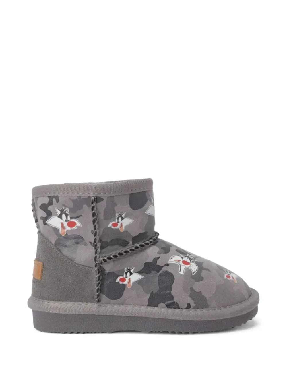 Master Of Arts Kids Looney Tunes camouflage-print boots Grijs