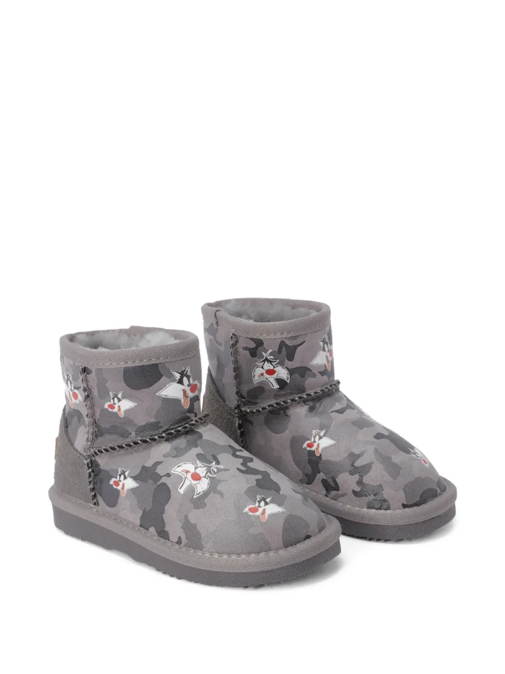 Master Of Arts Kids Looney Tunes camouflage-print boots - Grigio
