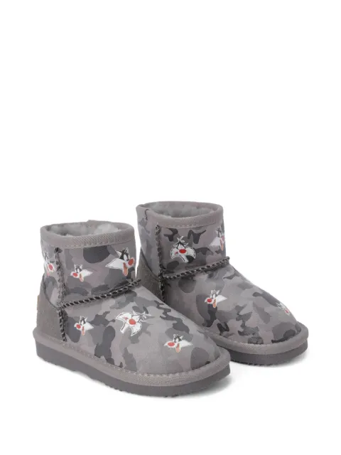 Master Of Arts Kids Looney Tunes camouflage-print boots